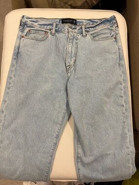 Abercrombie & Fitch Jeans Men's 34x32 Authentic Rigid Denim Loose Blue NWOT